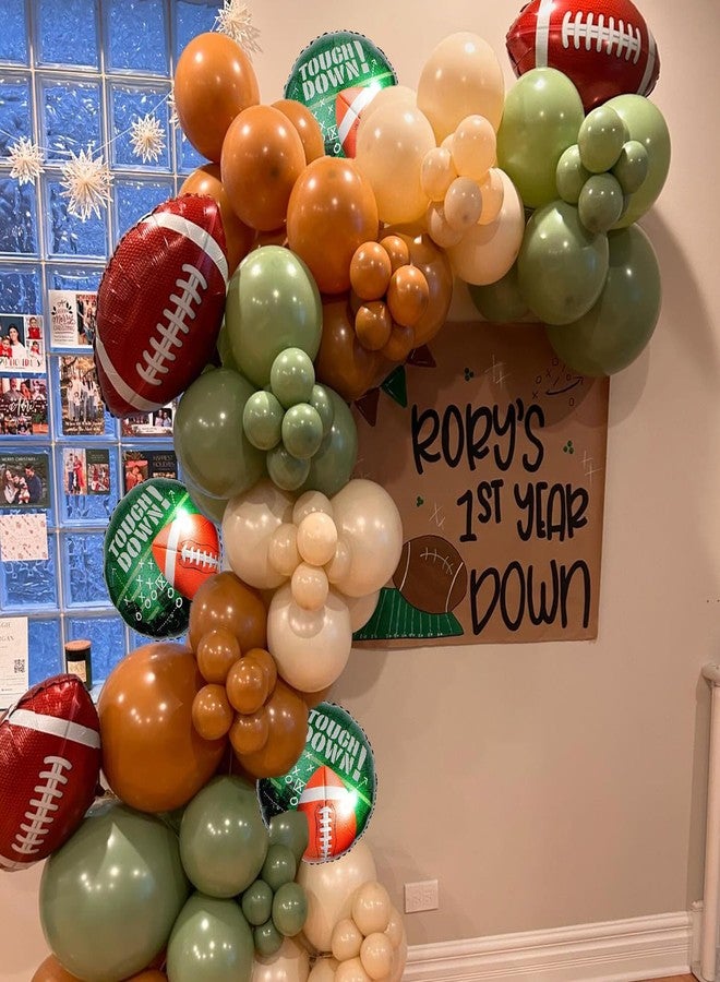 KHC-KHF Rugby-Balloon Football-Balloon 6Pcs 26 & 18 inch Football Foil Balloons Sports Party Decor Game Day Birthday School Tailgate Team Celebration Supply - Image 4